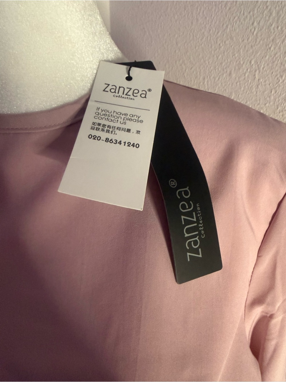 NWT ZANZEA Dusty Pink Ruffle Tiered Bell Sleeve Blouse Top Size Small Blouse - Picture 5 of 7